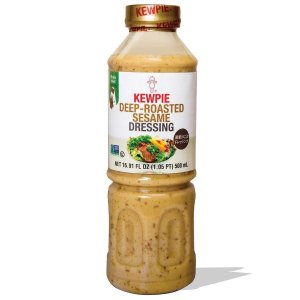 Kewpie 深烤芝麻沙拉酱 16.9oz 制作沙拉、拌面、腌制肉类