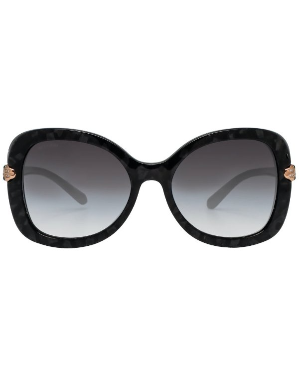 Gray Gradient Women's Acetate Sunglasses BV8202BF-54128G