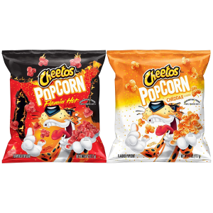 Cheetos Popcorn, Cheddar & Flamin' Hot Variety Pack, 0.625oz Bags (40 Pack)