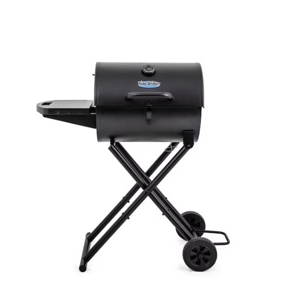 King-Griller Gambler Portable 320-Sq in Black Portable Charcoal Grill