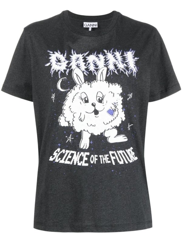 Science bunny organic cotton t-shirt