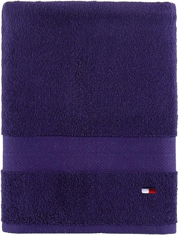 Solid Color Bath Towel 1 Piece - 30 X 54 Inches, 100% Cotton 574 GSM (Peacoat)