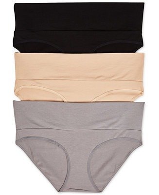 Maternity Fold-Over Panties (3 Pack)