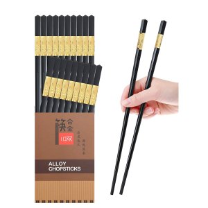 YUESUO 10 Pairs Reusable Chopsticks