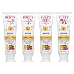 Burt's Bees 小蜜蜂儿童水果味含氟牙膏, 4.2 盎司*4支