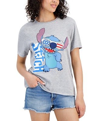 Juniors' Stitch Sunglasses Graphic T-Shirt