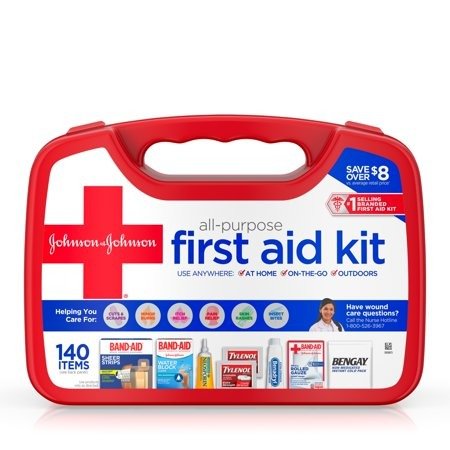 All-Purpose Portable First Aid Kit, 140 pc