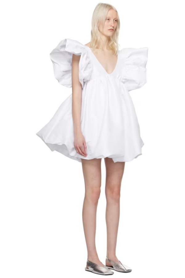 KIKA VARGAS
 独家发售白色 Adri 连衣裙
