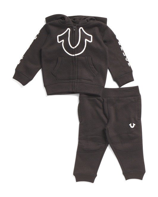 Infant Boys Zip Up Hoodie And Jogger Set