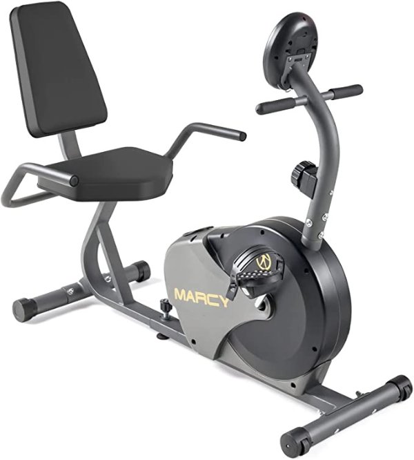 Magnetic Recumbent Bike with Adjustable Resistance and Transport Wheels NS-716R, 11.00 x 22.00 x 31.00"