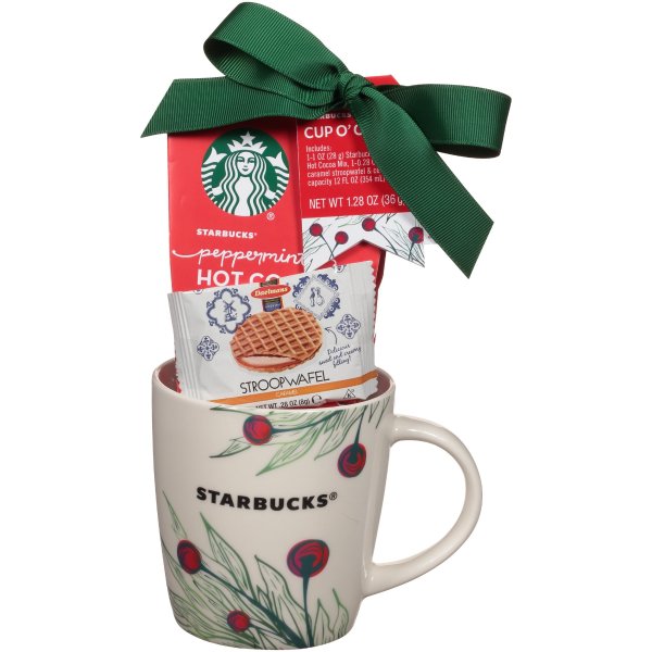 ® Cup o' Cheer Hot Cocoa Mix, Mini Caramel Stroopwafel & Ceramic Mug Gift Set 3 pc Pack