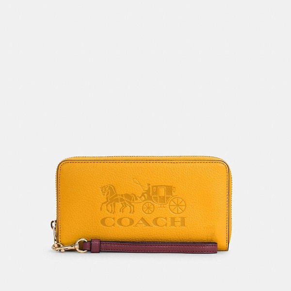 Long Zip Around Wallet With Horse and Carriage