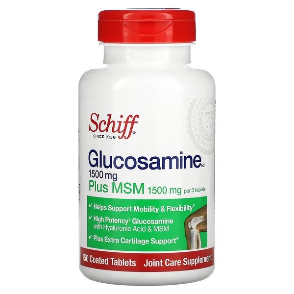 , Glucosamine Plus MSM, 500 mg, 150 Coated Tablets