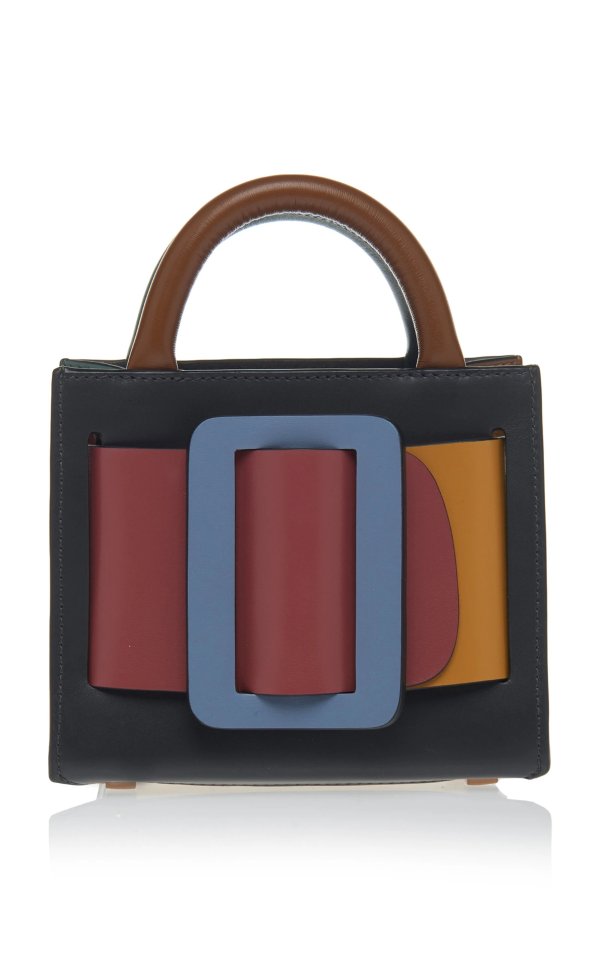 Bobby 16 Color Block Leather Top Handle BagBobby 16 Color Block Leather Top Handle Bag