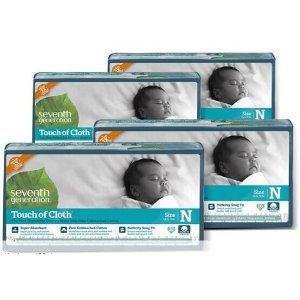 Seventh Generation Touch Of Cloth Diapers (Size Newborn through Size 3)