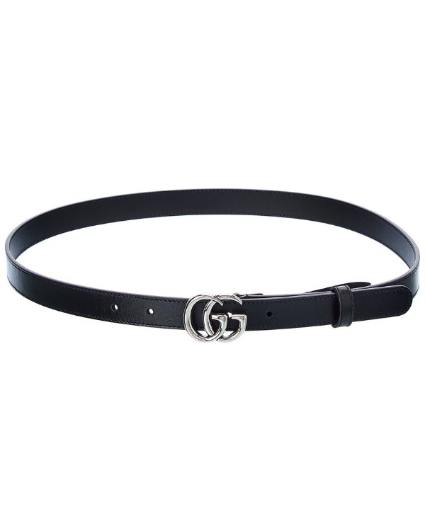 GG Marmont Thin Leather Belt
