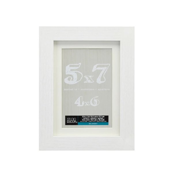 White Belmont Frame With Mat By Studio Decor®