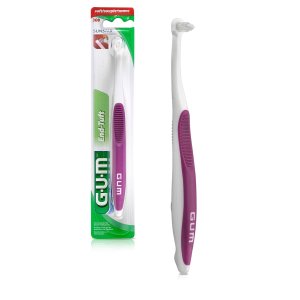 GUM End Tuft Toothbrush - Extra Small Head For Hard-to-Reach Areas - Implants