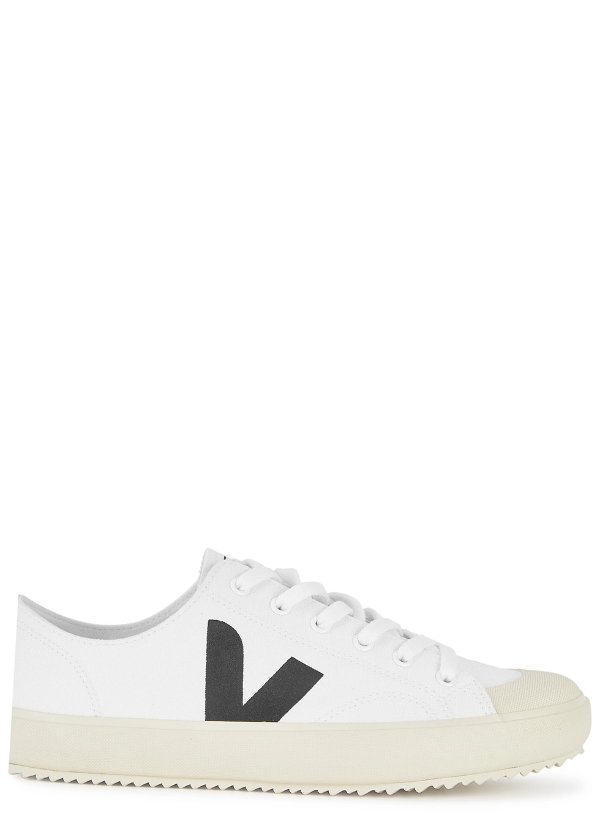 Nova white canvas sneakers