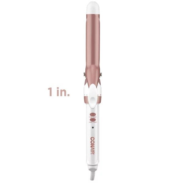 Double Ceramic Curling Iron, 1.0-inch, Rose Gold, CD701GN