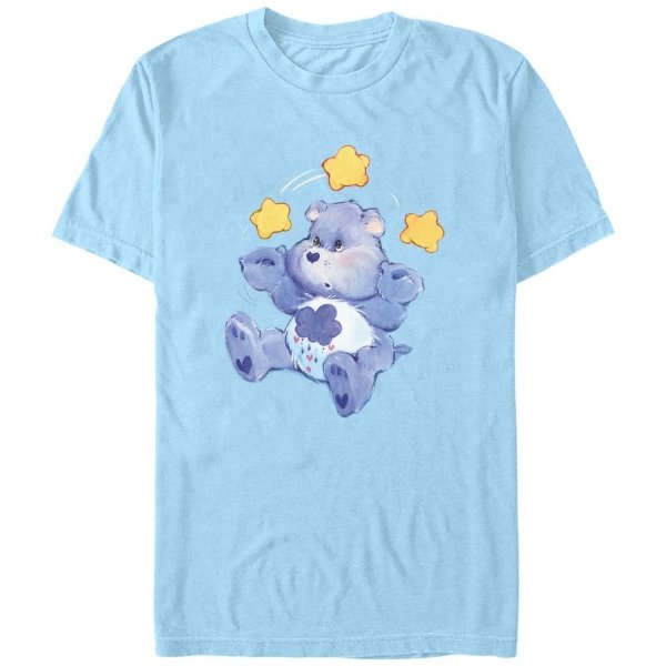 Men's Care Bears Grumpy Bear Stars T-Shirt