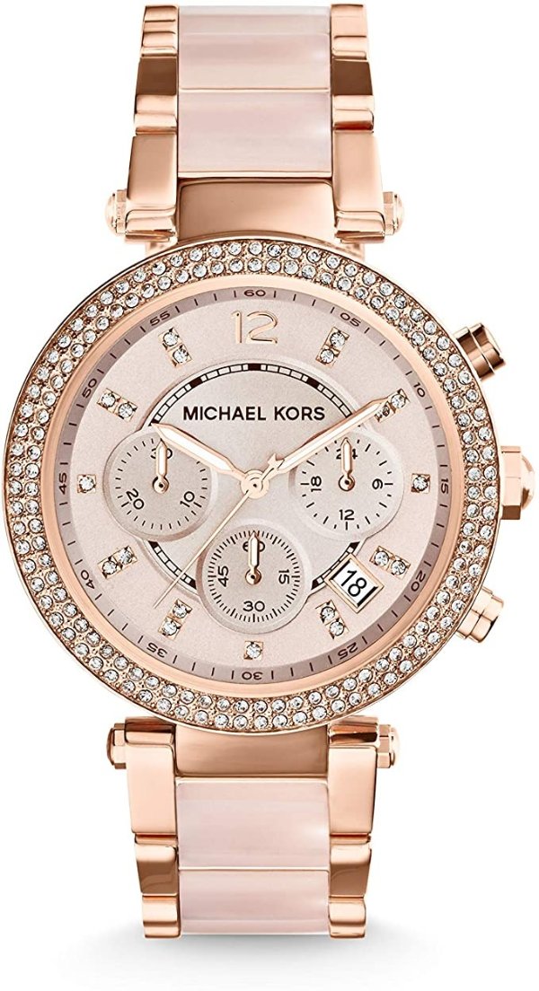 Kors Parker Stainless Steel Watch With Glitz Accents