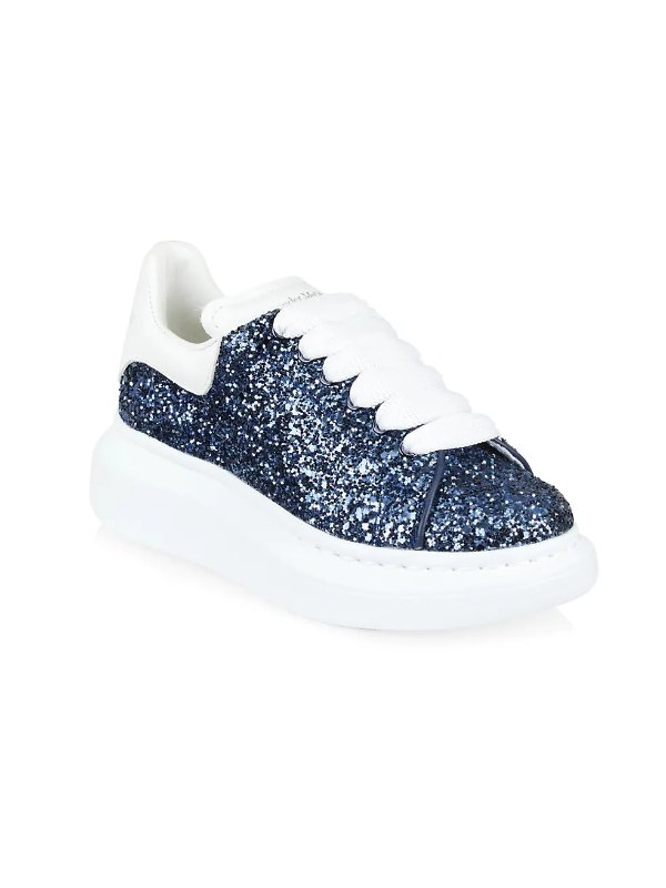 Little Girl's & Girl's Glitter Oversize Sneakers