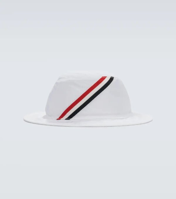 Technical gabardine bucket hat