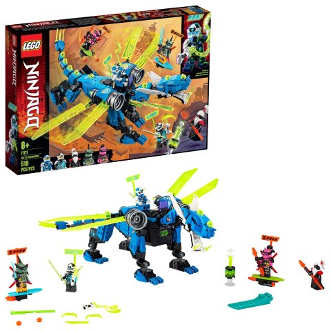LegoNINJAGO Jay’s Cyber Dragon 71711 Ninja Action Toy Building Kit (518 Pieces)