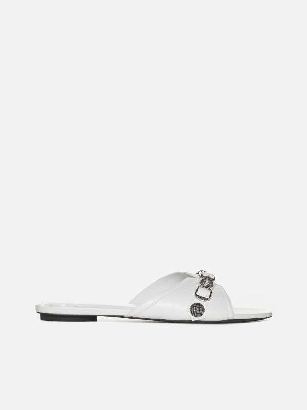 Cagole leather flat sandals