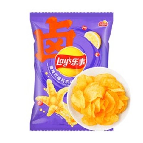 大陆版LAY'S乐事 薯片 酸辣柠檬凤爪味 70g
