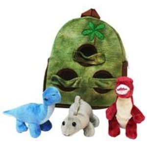 Happy Go Baby Pillow Buddy Backpack-Dinos