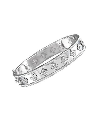 18K 1.78 ct. tw. Diamond Perle Clovers Bracelet (Authentic Pre-Owned) / Gilt