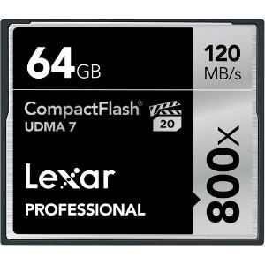 Lexar 64GB 800X UDMA 7 CompactFlash Memory Card