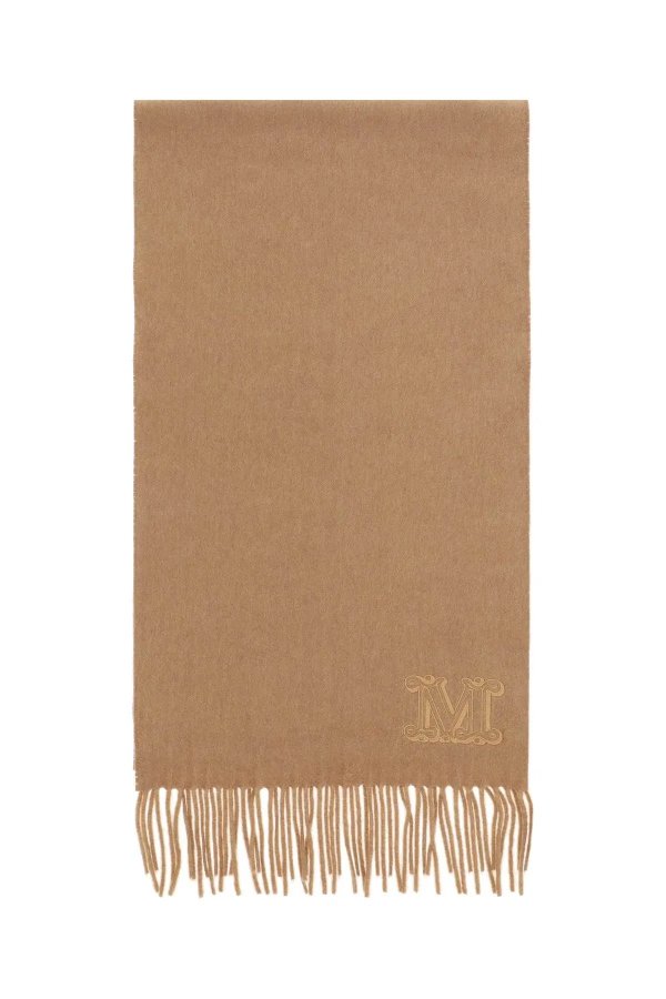 cashmere scarf with monogram