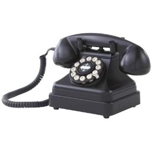 Crosley CR62-BK Kettle Classic Desk Phone with Push Button Technology