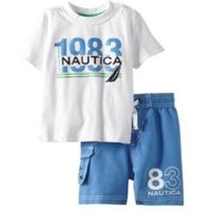 Nautica 1983男婴夏季童装2件套