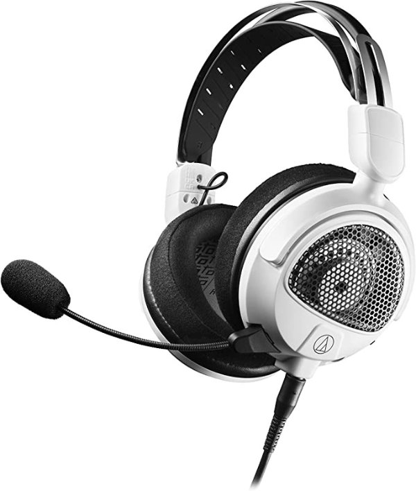 -Technica ATH-GDL3WH Open-Back Gaming Headset, White