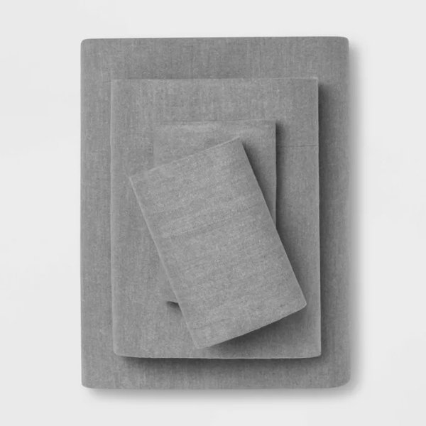 Solid Flannel Sheet Set - Threshold&#153;