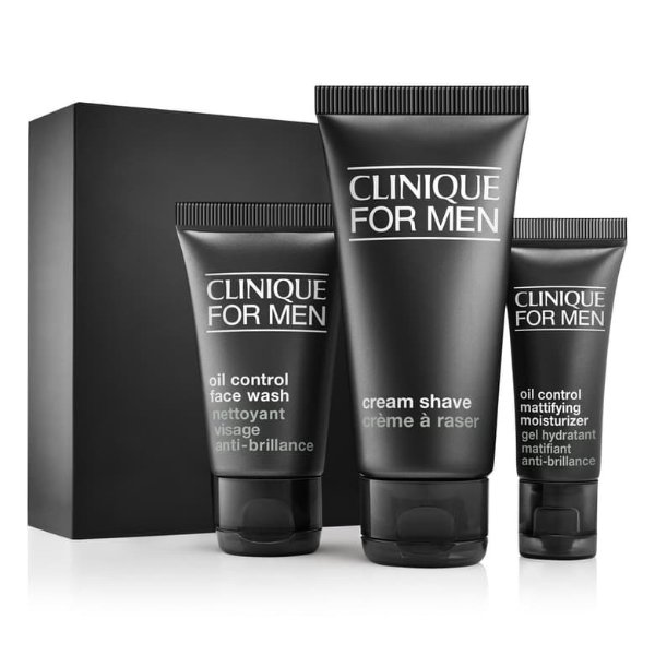 for Men Starter Kit for Combination Oily to Oily Skin Types