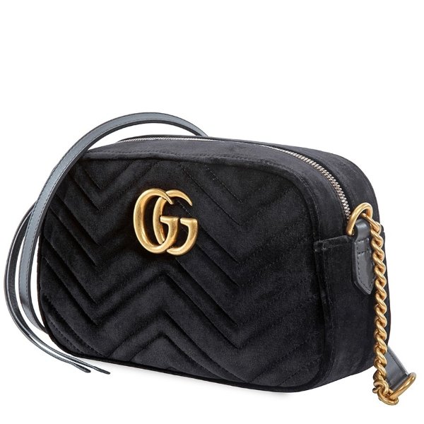 GG Marmont Small Shoulder Bag- Black