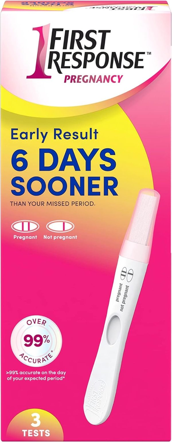 Early Result Pregnancy Test, 3 Count (Packaging & Test Design May Vary)
