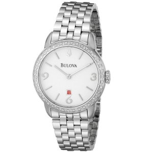 Bulova Women's 96R183 Analog Display Analog Quartz Silver Watch