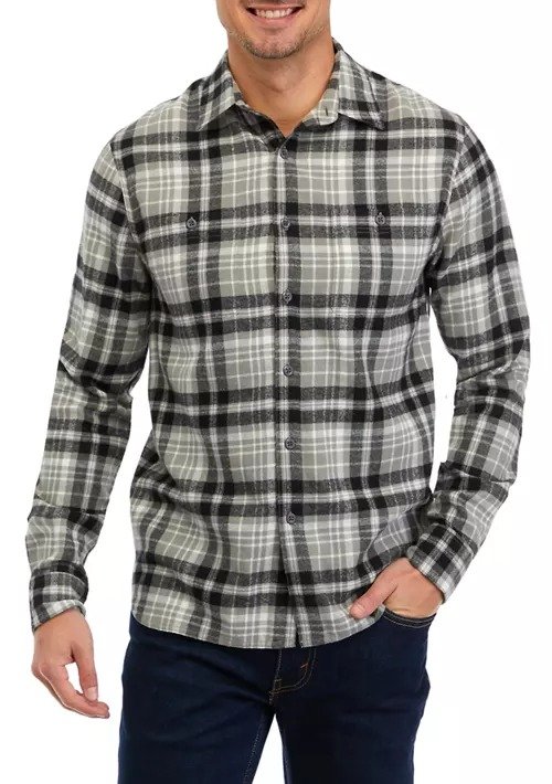 Long Sleeve 2 Pocket Flannel Shirt