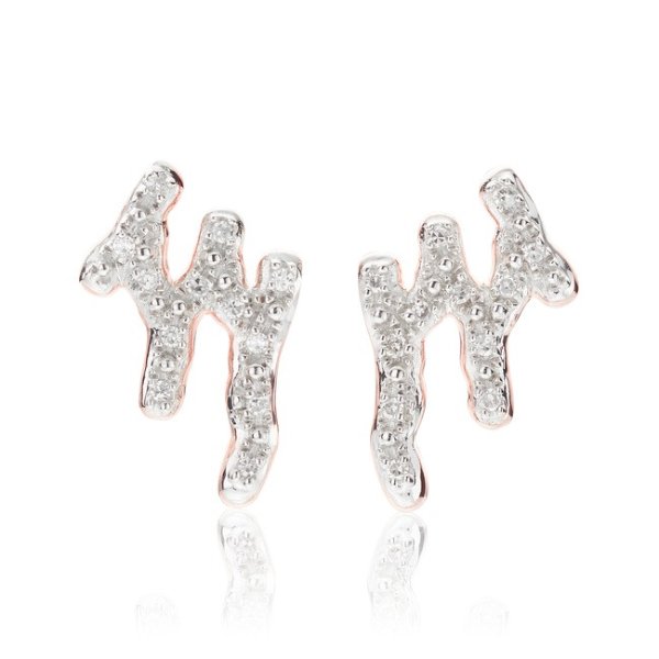 Riva Waterfall Stud Diamond Earrings | Monica Vinader