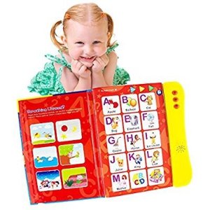 ABC Sound Book For Children / English Letters & Words Learning Book, Fun Educational Toy @ Amazon