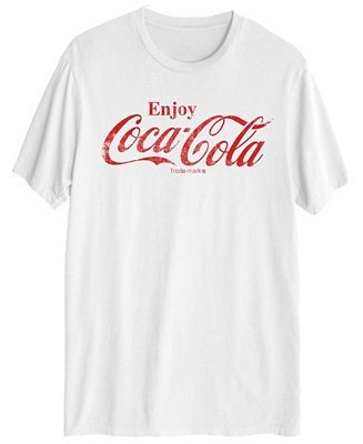 Enjoy Coke Distressed Men's Short Sleeve Graphic T-shirt