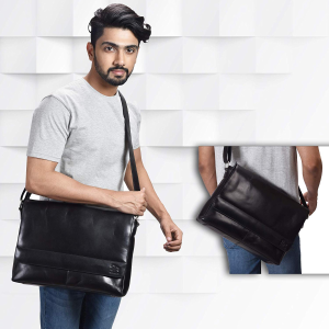 Today Only:Leather Laptop Messenger Bag for Men @ Amazon.com