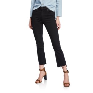 Mother$100 off $400Insider Crop Step Fray Jeans, Not Guilty