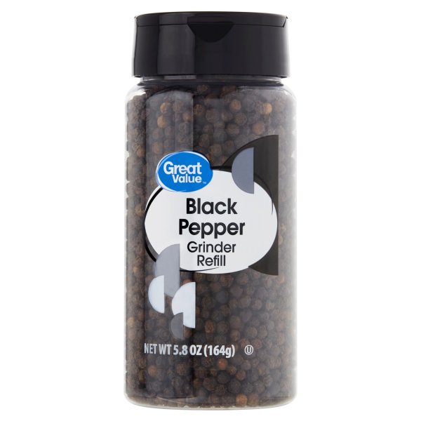 Grinder Refill Black Pepper, 5.8 oz